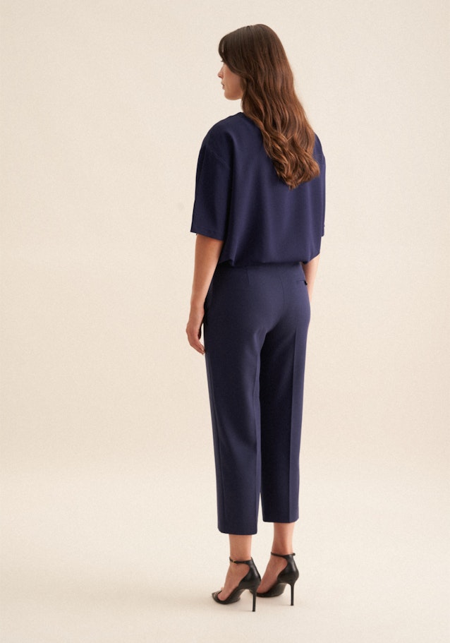 Regular Pantalons Uni in Bleu Foncé | Seidensticker Onlineshop