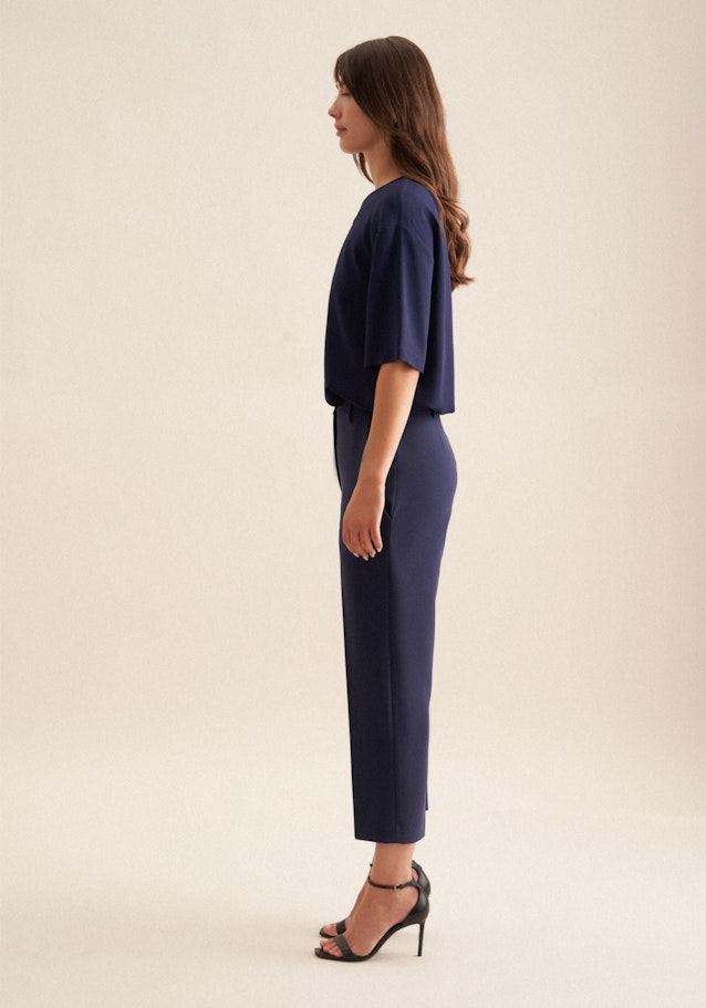 Regular Pantalons Uni in Bleu Foncé | Seidensticker Onlineshop