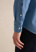 Regular Casual Hemd, Denimhemd Denim in Bleu Moyen |  Seidensticker Onlineshop