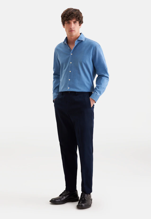 Regular Denimhemd Denim in Denim Blue |  Seidensticker Onlineshop