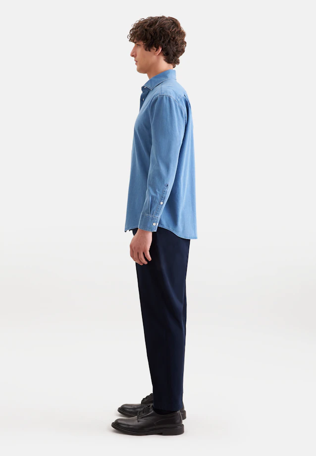 Regular Denimhemd Denim in Denim Blue |  Seidensticker Onlineshop