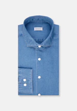 Regular Denim shirt Denim in Medium Blue |  Seidensticker Onlineshop