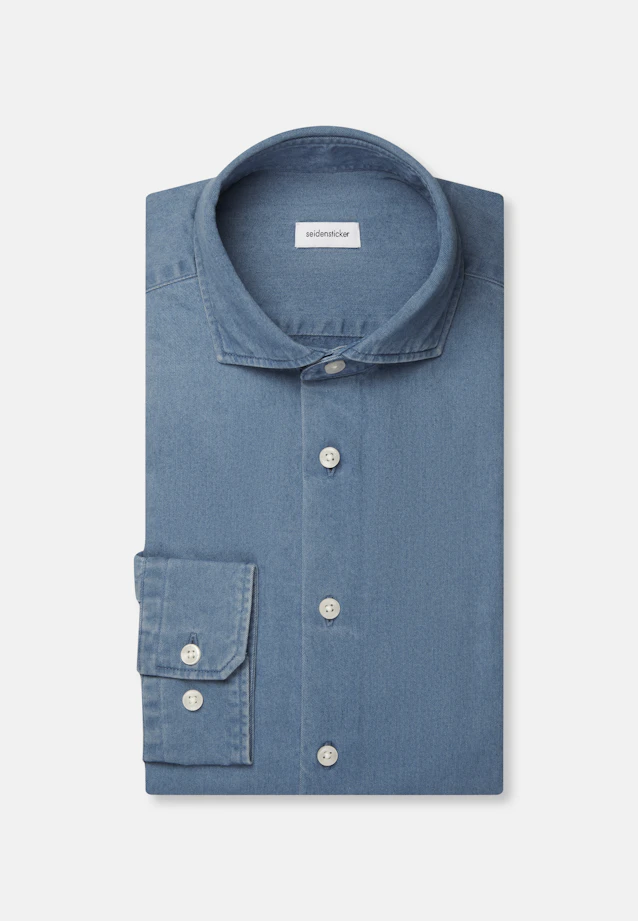 Regular Chemise en jean Denim in Bleu Moyen |  Seidensticker Onlineshop