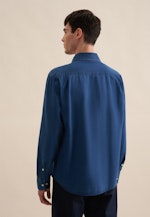 Chemise En Jean Regular Manche Longue Sémi-Classique in Bleu Foncé |  Seidensticker Onlineshop