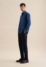 Regular Casual Hemd, Denimhemd Denim in Bleu Foncé |  Seidensticker Onlineshop