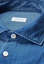Regular Casual Hemd, Denimhemd Denim in Bleu Foncé |  Seidensticker Onlineshop