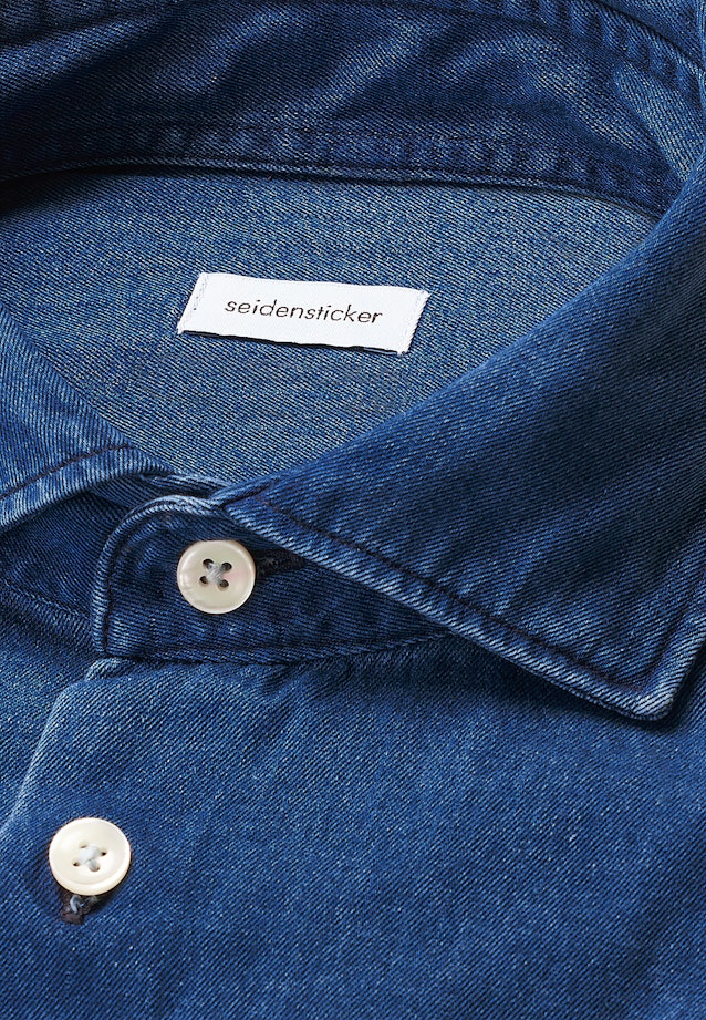 Regular Denimhemd Denim in Dunkelblau |  Seidensticker Onlineshop