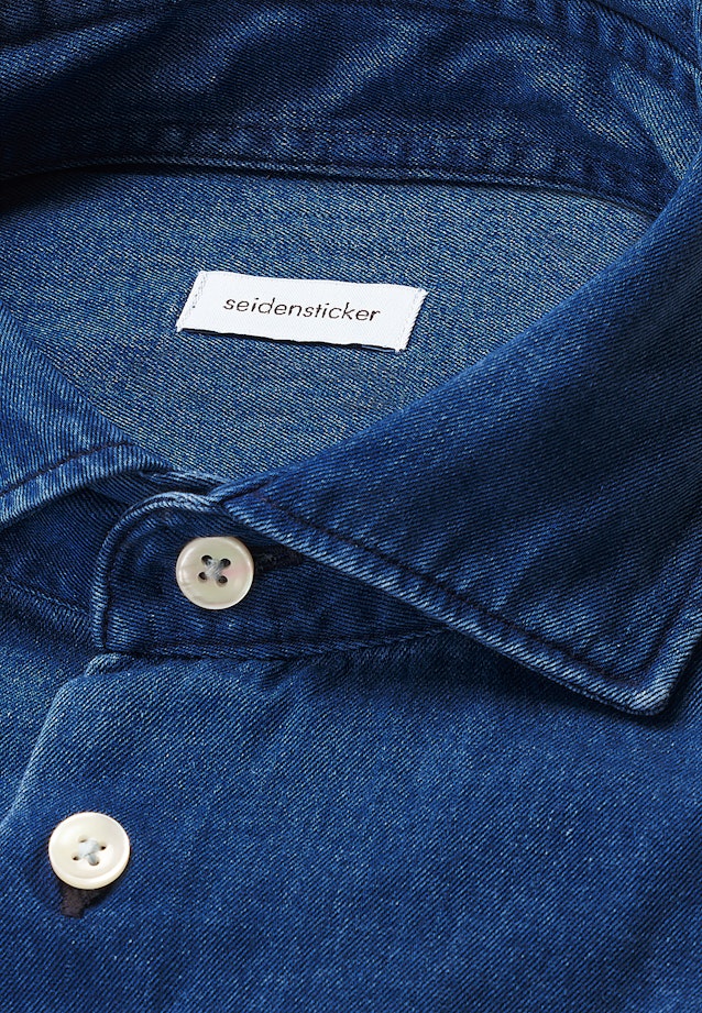 Regular Denimhemd Denim in Denim Dark Blue |  Seidensticker Onlineshop