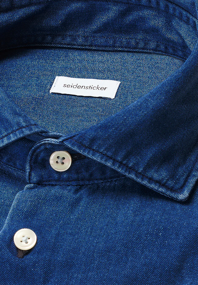 Regular Chemise en jean Denim in Bleu Foncé |  Seidensticker Onlineshop