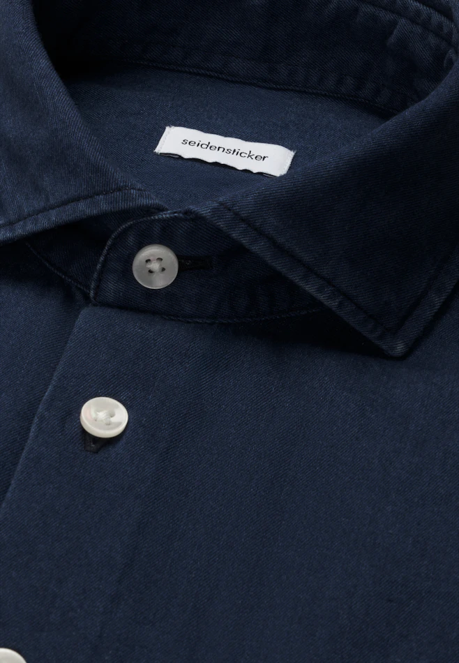 Regular Chemise en jean Denim dans Bleu Foncé | Boutique en ligne Seidensticker