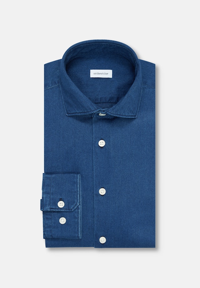 Regular Denimhemd Denim in Denim Dark Blue |  Seidensticker Onlineshop