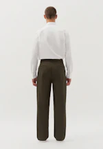 Oversized Pantalon à plis Uni in Vert |  Seidensticker Onlineshop