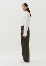 Oversized Pantalon à plis Uni in Vert |  Seidensticker Onlineshop
