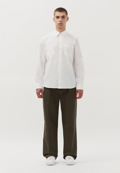 Regular Hemd Uni in Weiß |  Seidensticker Onlineshop