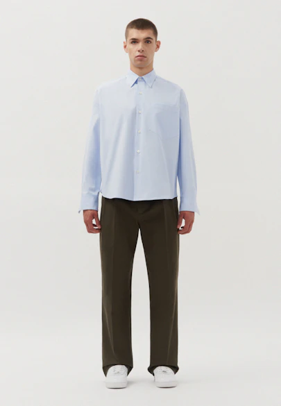 Oversized Hemd Uni in Hellblau |  Seidensticker Onlineshop