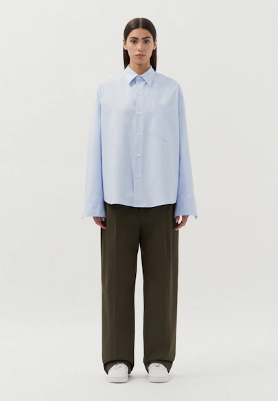 Oversized Hemd Uni in Hellblau |  Seidensticker Onlineshop