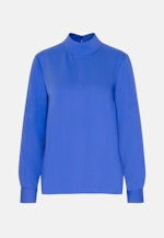 Blouse à col montant En crêpe in Bleu Moyen |  Seidensticker Onlineshop