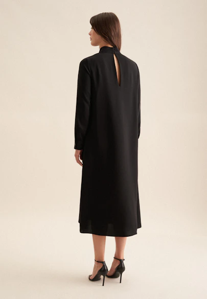 Kleid Uni in Schwarz |  Seidensticker Onlineshop