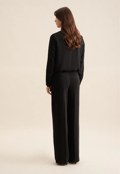 Regular Pantalons Uni in Noir |  Seidensticker Onlineshop