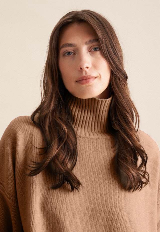 Polo neck Pullover in Brown |  Seidensticker Onlineshop