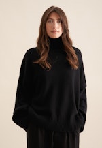 Rollkragen Pullover Oversized in Schwarz |  Seidensticker Onlineshop