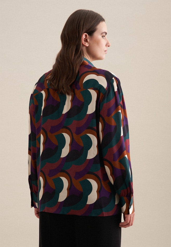 Shirtbluse Druck in Schwarz | Seidensticker Onlineshop