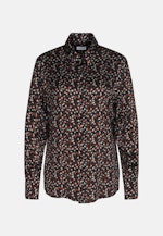 Grande taille Kraag Shirtblouse in Zwart |  Seidensticker Onlineshop