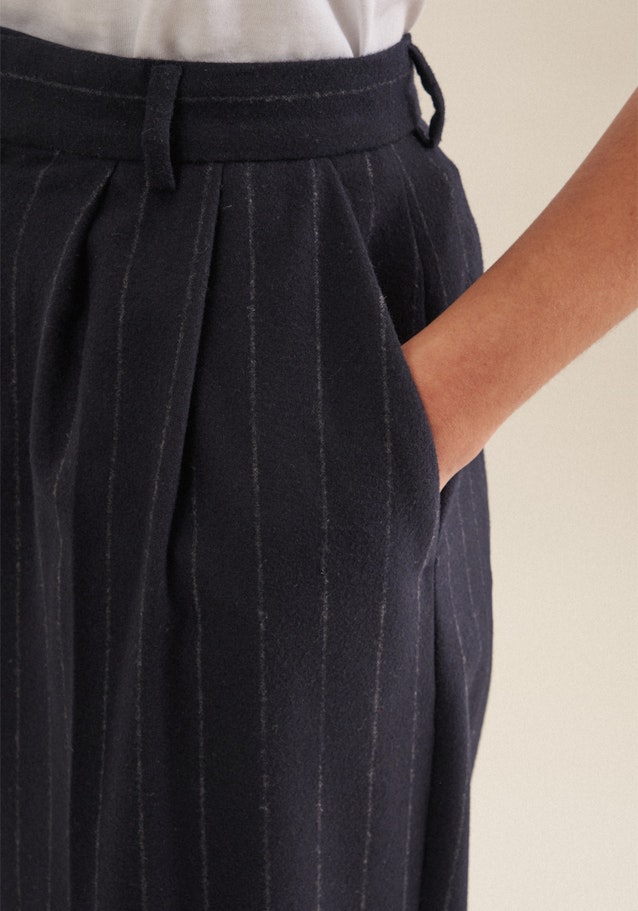 Regular Pantalons A Rayures in Bleu Foncé | Seidensticker Onlineshop