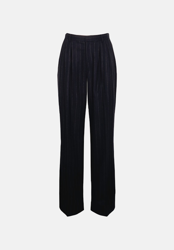 Regular Pantalons A Rayures in Bleu Foncé | Seidensticker Onlineshop