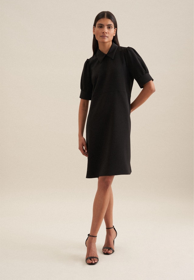 Robe Regular Manche Courte Cubain in Noir |  Seidensticker Onlineshop