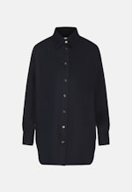 Grande taille Collar Long Blouse in Dark Blue |  Seidensticker Onlineshop