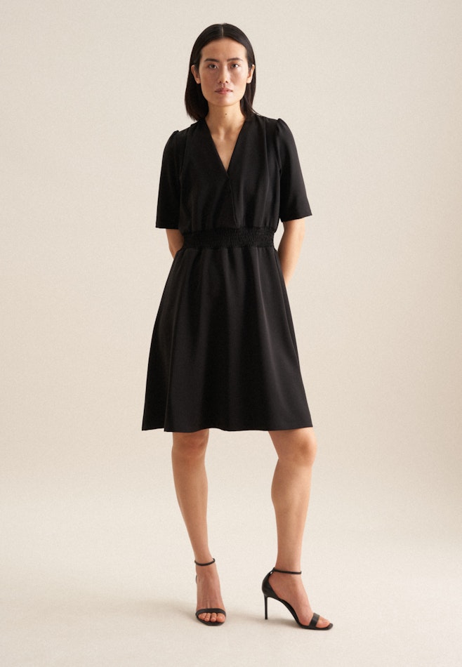 V-Neck Dress in Black | Seidensticker online shop