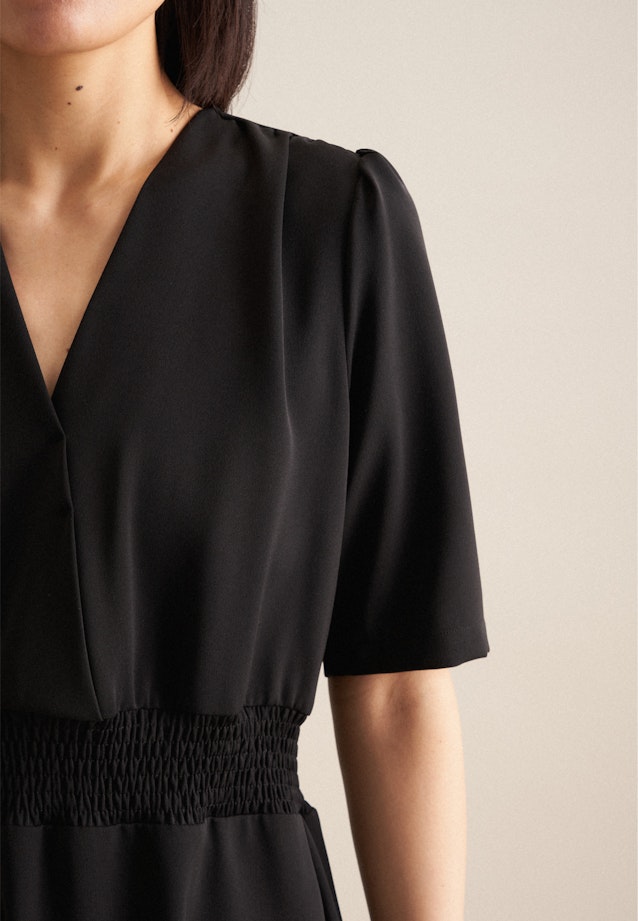 Robe Regular Manche Courte in Noir |  Seidensticker Onlineshop