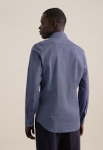 Chemise Business Shaped Col Kent manches extra-longues in Bleu Foncé |  Seidensticker Onlineshop