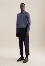 Chemise Business Shaped Col Kent manches extra-longues in Bleu Foncé |  Seidensticker Onlineshop