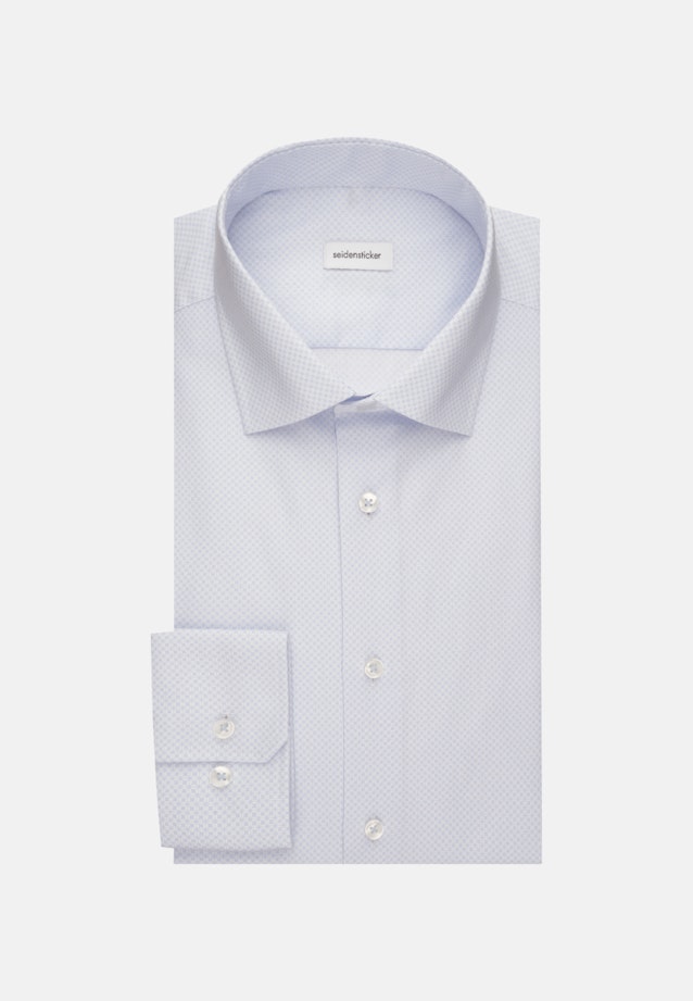 Twill Business Shirt in Shaped with Kent-Collar and extra long sleeve in Light Blue |  Seidensticker Onlineshop