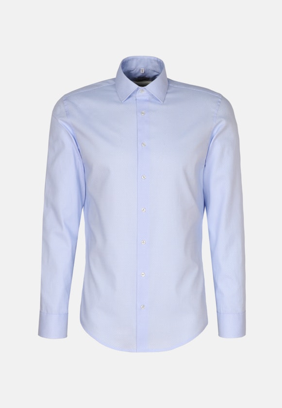 Twill Business Shirt in Shaped with Kent-Collar and extra long sleeve in Light Blue |  Seidensticker Onlineshop