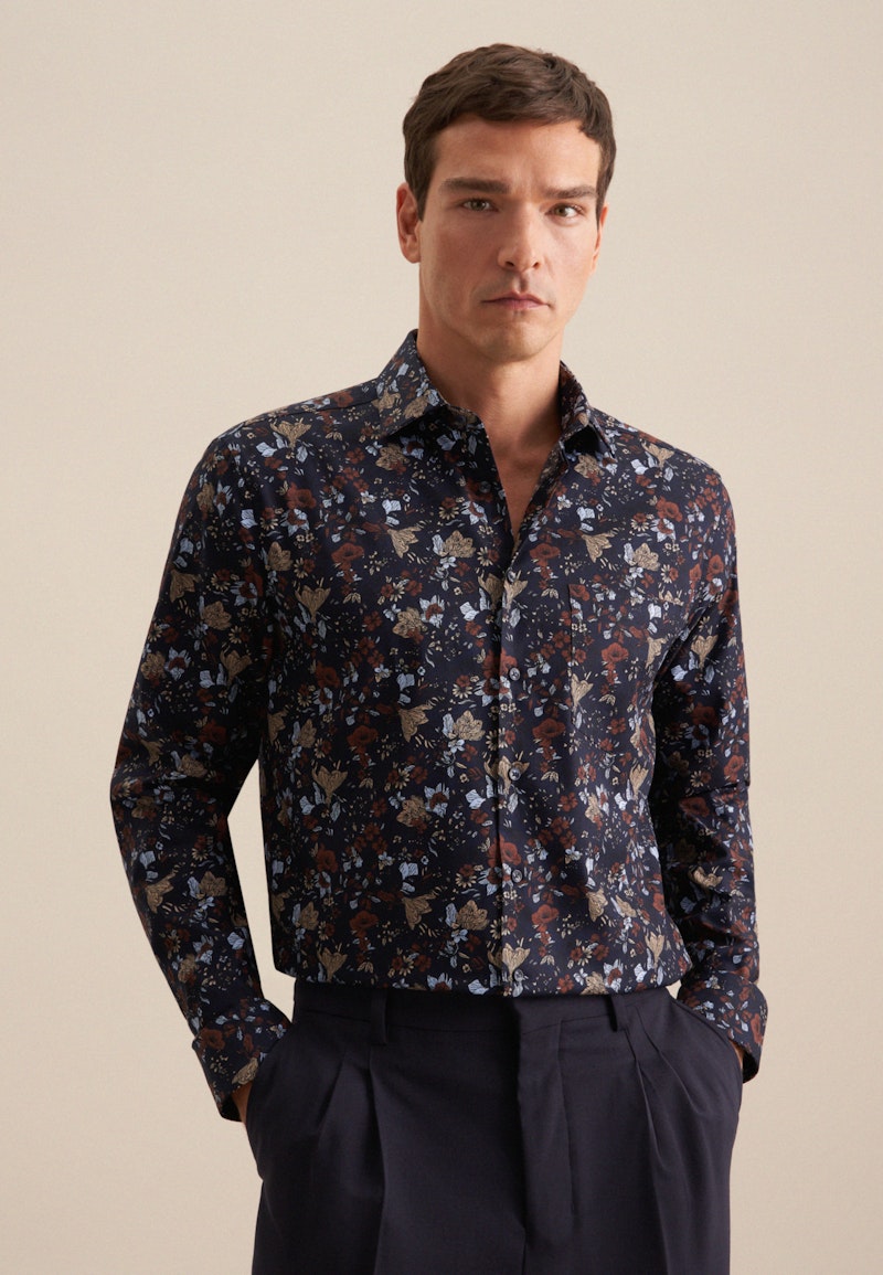 Business Shirt in Regular with Kent-Collar