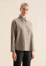 Chemisier chemise Uni Melange in Gris |  Seidensticker Onlineshop