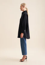 Chemisier long Uni Melange in Bleu Foncé |  Seidensticker Onlineshop