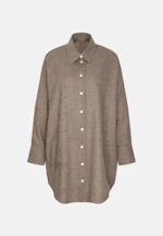 Longbluse Uni Melange in Grau |  Seidensticker Onlineshop