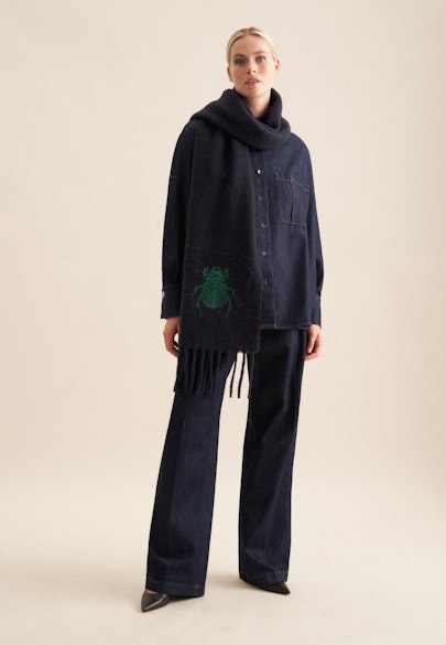 Regular Schal in Dunkelblau |  Seidensticker Onlineshop