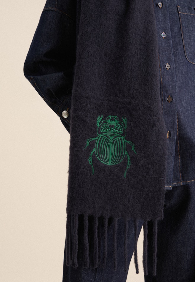 Regular Schal in Dunkelblau | Seidensticker Onlineshop