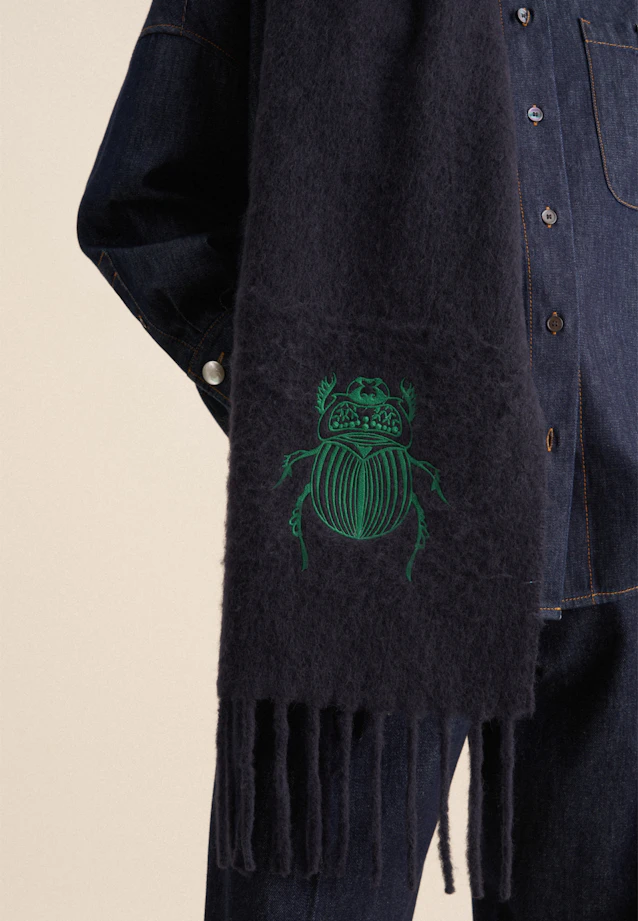 Regular Schal in Dunkelblau |  Seidensticker Onlineshop