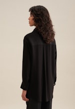 Crepe Long Blouse in Black |  Seidensticker Onlineshop