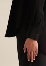 Crepe Long Blouse in Black |  Seidensticker Onlineshop