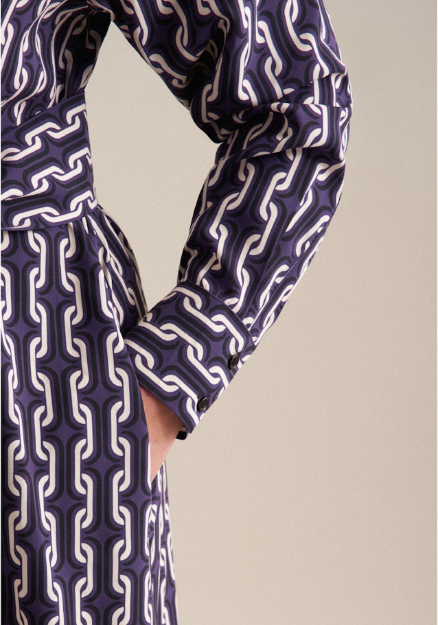 Curvy Kragen Kleid Regular in Lila | Seidensticker Onlineshop