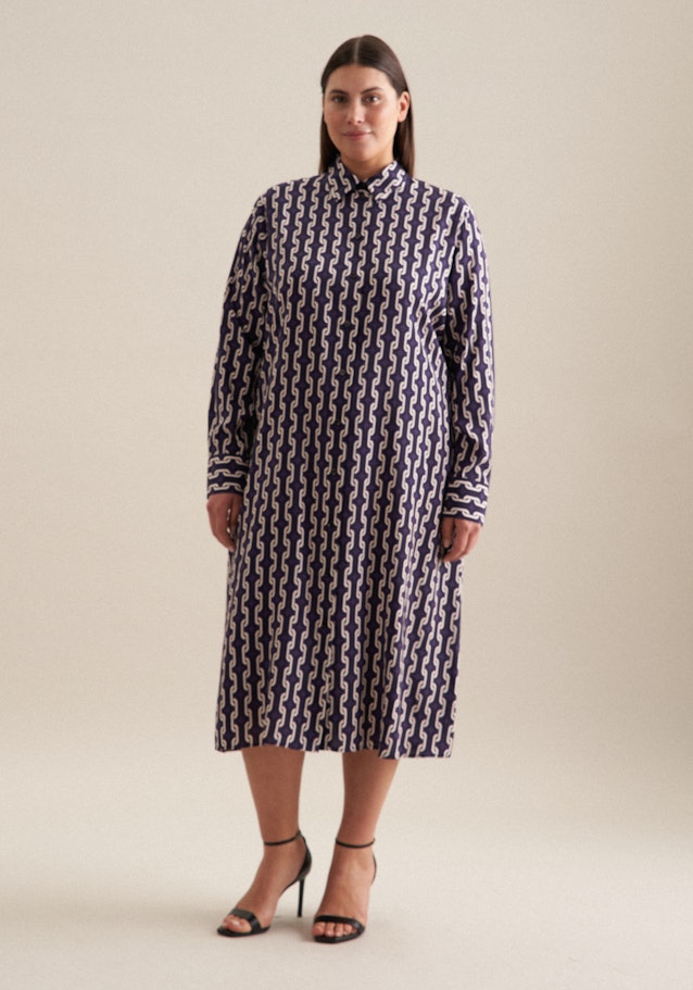 Curvy Kragen Kleid Regular in Lila | Seidensticker Onlineshop