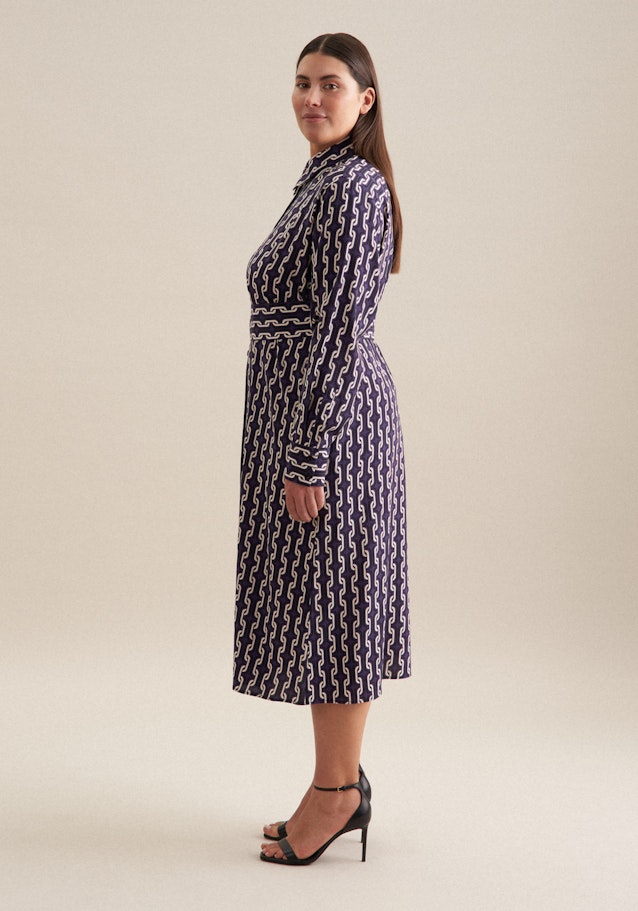Curvy Kragen Kleid Regular in Lila | Seidensticker Onlineshop