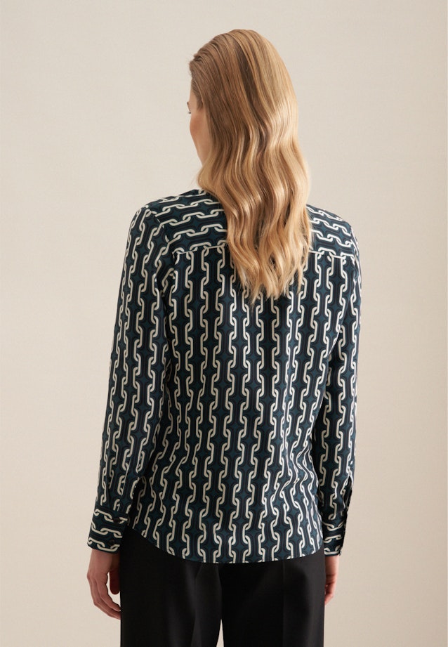 Leinwandbindung Shirtblouse in Groen |  Seidensticker Onlineshop